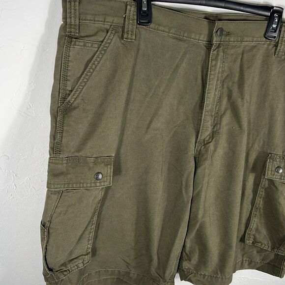 🔥🔥 CARHARTT Army Green Cargo Shorts Relaxed Fit Men Size 42 - PERFECT - Picture 3 of 8